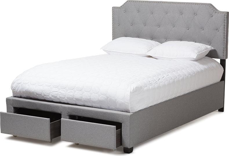 Wholesale Interiors Beds - Aubrianne Queen Storage Bed Gray