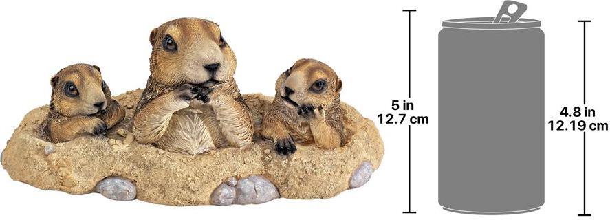 Design Toscano Statues - Burrowing Buddies Gopher Statue