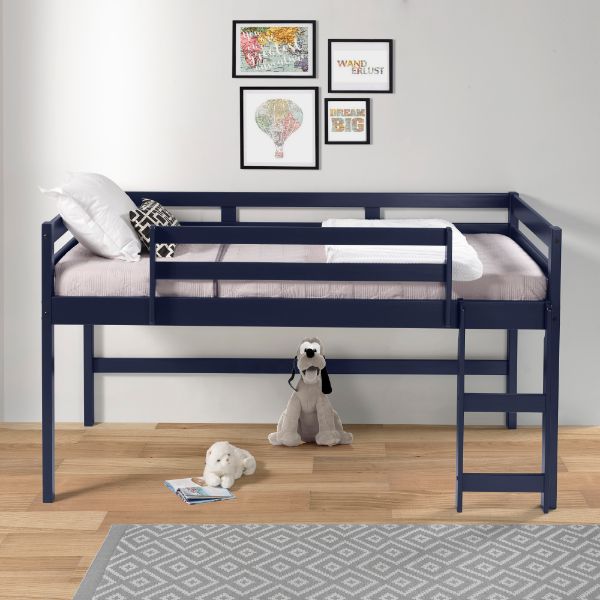 ACME Beds - ACME Lara Twin Loft Bed, Navy Blue Finish