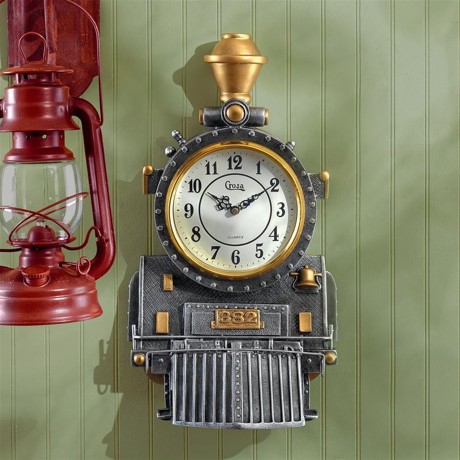 Design Toscano Clocks - Casey Jones Train Wall Clock