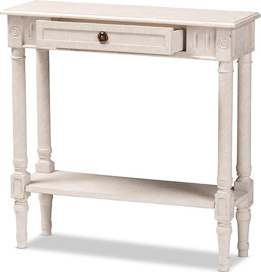 Wholesale Interiors Consoles - Ariella Country Cottage Farmhouse 1-Drawer Console Table