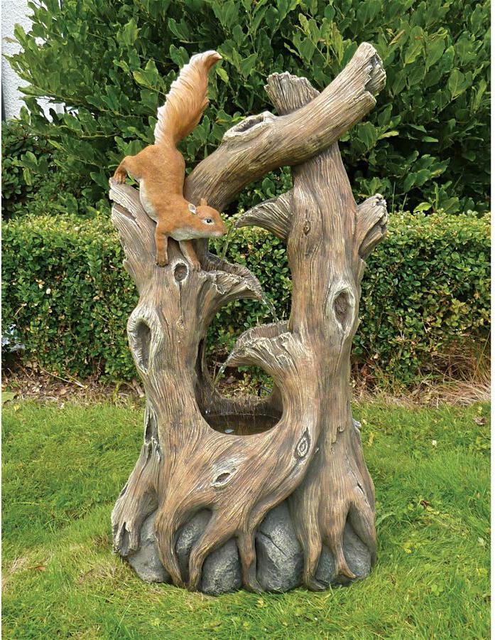 Tree Squirrel Cascading Fountain