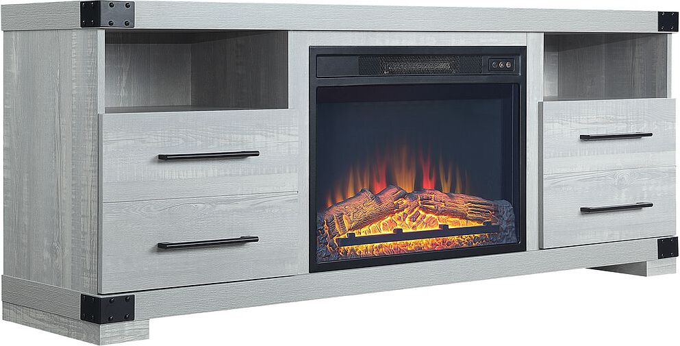 Manhattan Comfort Fireplaces - Richmond Fireplace in Grey