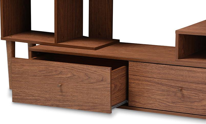 Wholesale Interiors TV & Media Units - Haversham Mid-century Retro Modern TV Stand Entertainment Center and Display Unit