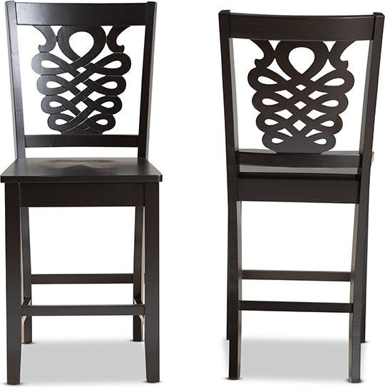 Wholesale Interiors Barstools - Gervais Counter Stool Dark Brown (Set of 2)