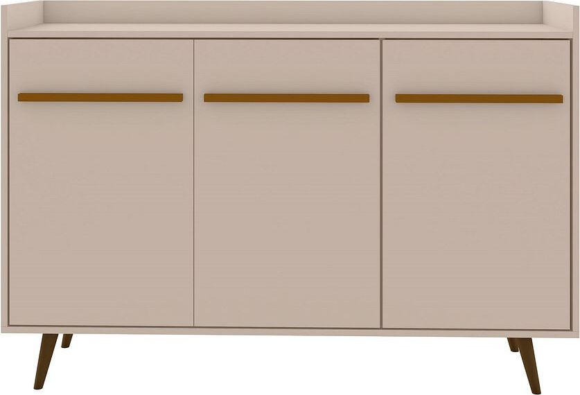 Manhattan Comfort Buffets & Sideboards - Bradley 53.54 Buffet Stand with 4 Shelves Off White