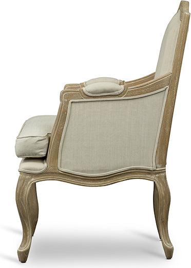 Wholesale Interiors Accent Chairs - Nivernais Wood Traditional French Accent Chair