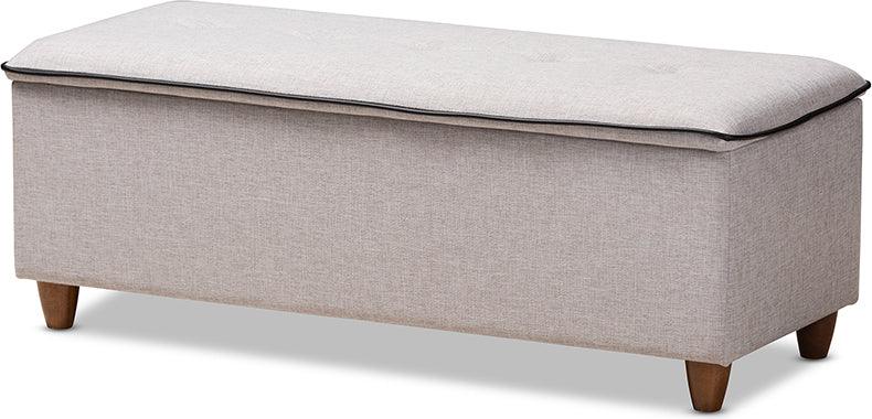 Wholesale Interiors Ottomans & Stools - Marlisa Mid-Century Ottoman Gray