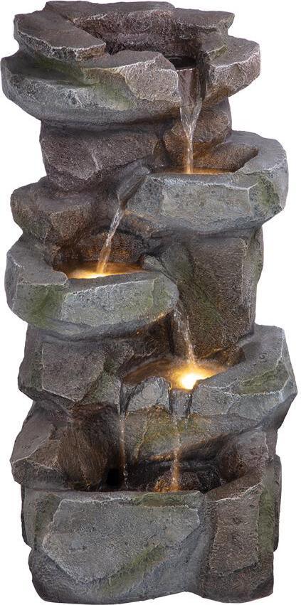 Design Toscano Fountains - Rocky Peak Cascading Waterfall Fountain