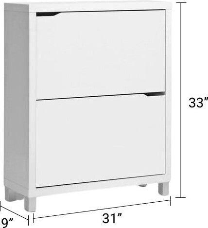 Wholesale Interiors Shoe Storage - Simms Modern Shoe Cabinet White