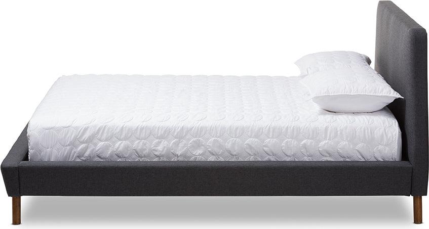 Wholesale Interiors Beds - Sinclaire Queen Bed Dark Gray