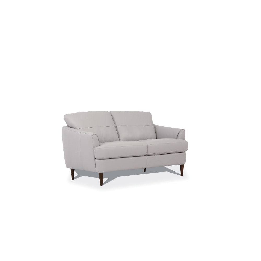 ACME Furniture Sofas & Couches - Loveseat, Pearl Gray Leather 54576