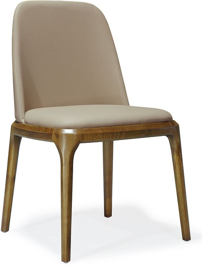 Manhattan Comfort Dining Chairs - Courding Dining Chair in Tan and Walnut