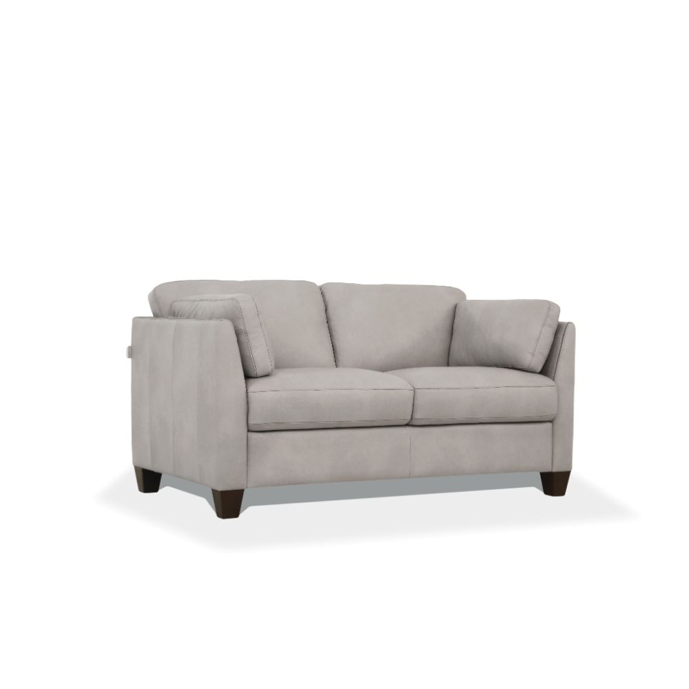 ACME Furniture Sofas & Couches - Loveseat, Dusty White Leather 55016