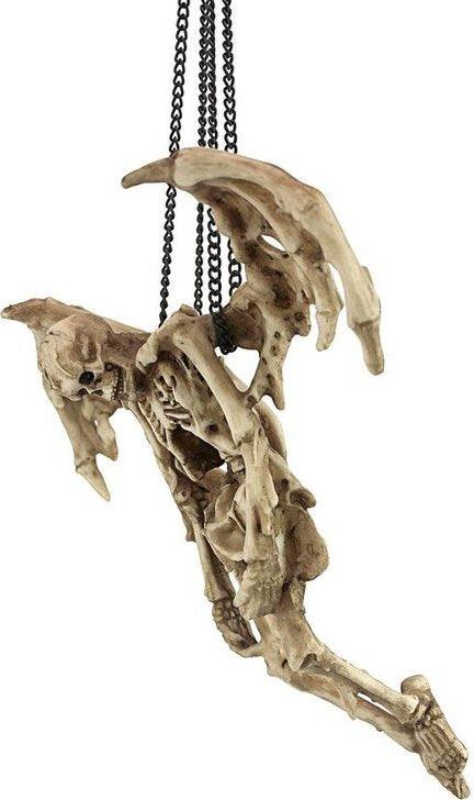 Design Toscano Spooky Decor - Suspending Death Gothic Skeleton Hanging Sculpture