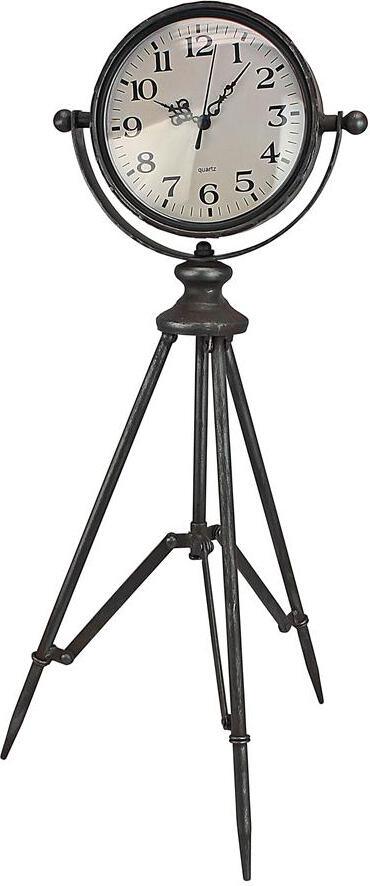 Verne Metal Tripod Tabletop Clock