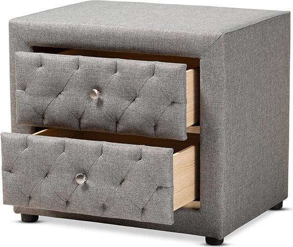 Wholesale Interiors Nightstands & Side Tables - Lepine Nightstand Gray