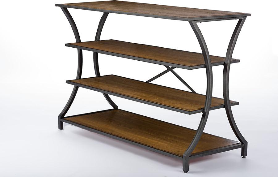 Wholesale Interiors Consoles - Lancashire Brown Wood & Metal Console Table