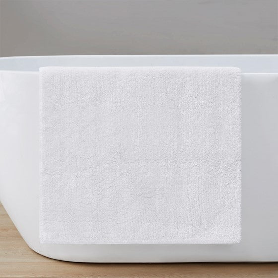 Olliix.com Bath Rugs - Premium Reversible Rug White