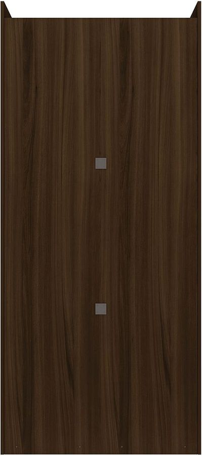 Manhattan Comfort Cabinets & Wardrobes - Mulberry 35.9 Open Double Hanging Modern Wardrobe Closet with 2 Hanging Rods in Brown