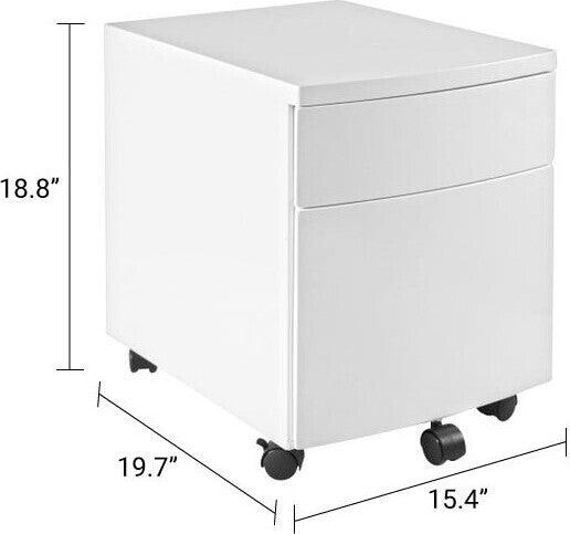 Euro Style File Cabinets - Ingo Filing Cabinet White