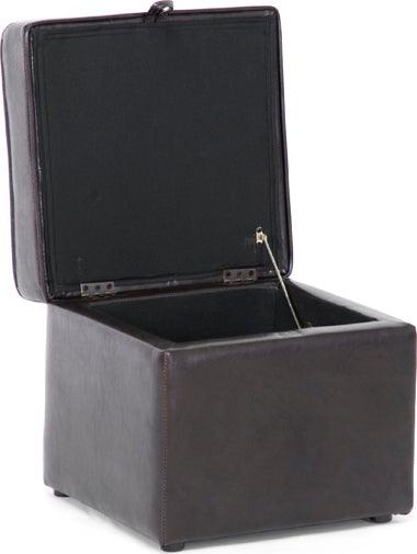 Wholesale Interiors Ottomans & Stools - Sydney Brown Modern Ottoman - Storage Ottoman