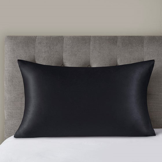 Olliix.com Pillowcases & Shams - 100% Mulberry Single Pillowcase Black King
