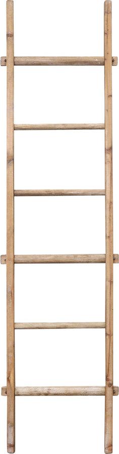 Sagebrook Home For Him - Ec Wooden Decorative 76" Ladder Brown Kd