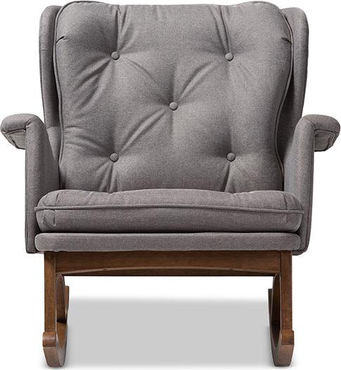 Wholesale Interiors Rocking Chairs - Maggie 31.5" Accent Chair Gray