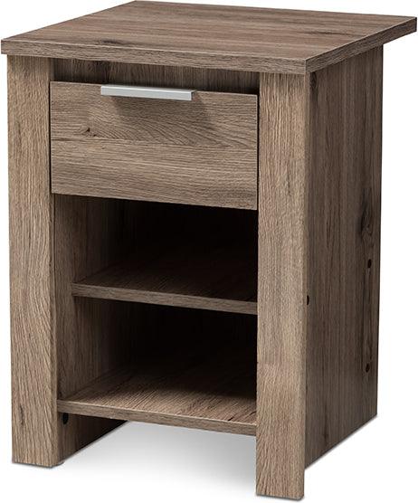 Wholesale Interiors Nightstands & Side Tables - Laverne Nightstand Oak Brown