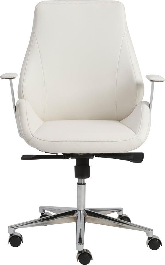 Euro Style Task Chairs - Bergen Low Back Office Chair White