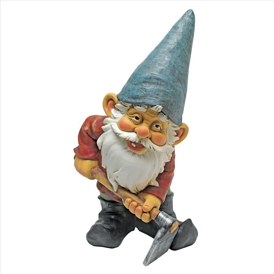Design Toscano Gnomes - Bulldoze The Garden Gnome Statue
