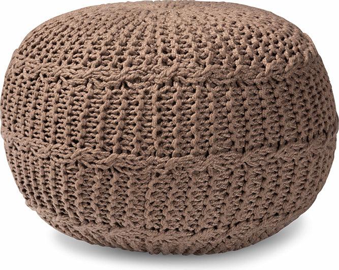 Wholesale Interiors Ottomans & Stools - Palmas Modern Ottoman Brown & Gray