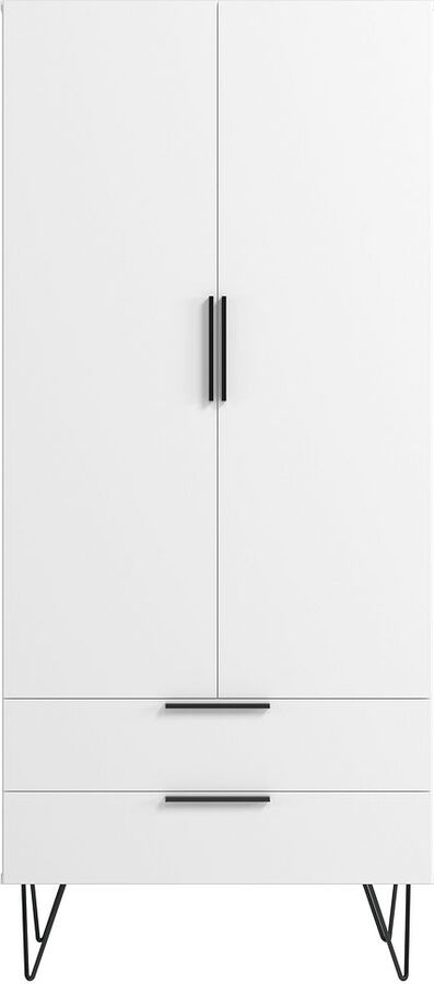 Manhattan Comfort Cabinets & Wardrobes - Beekman 67.32 Tall Cabinet in White