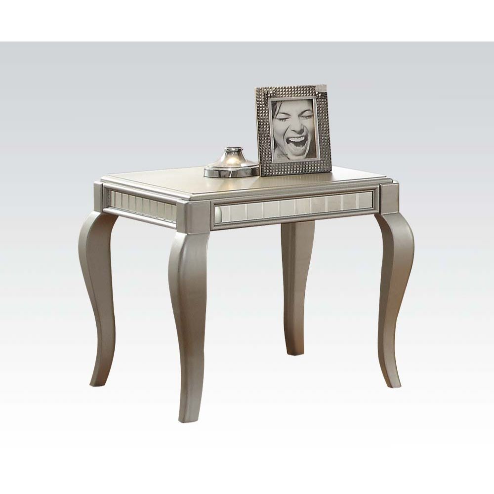 ACME Furniture Coffee Tables - Francesca End Table, Champagne (83082)