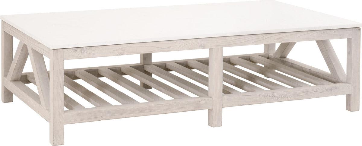 Essentials For Living Coffee Tables - Spruce Coffee Table White Wash Pine