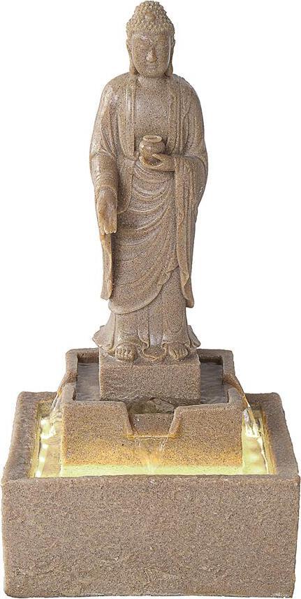 Design Toscano Fountains - Buddha Fountain Square Base W/ Led