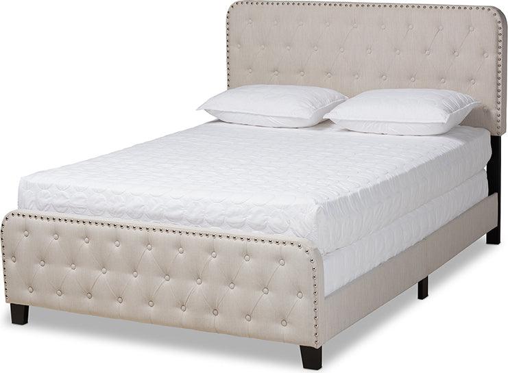 Wholesale Interiors Beds - Annalisa Queen Bed Beige & Black