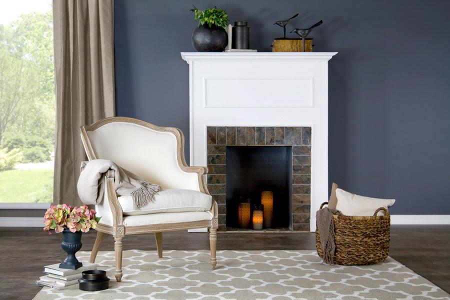 Wholesale Interiors Accent Chairs - Charlemagne Traditional French Accent Chair-Oak