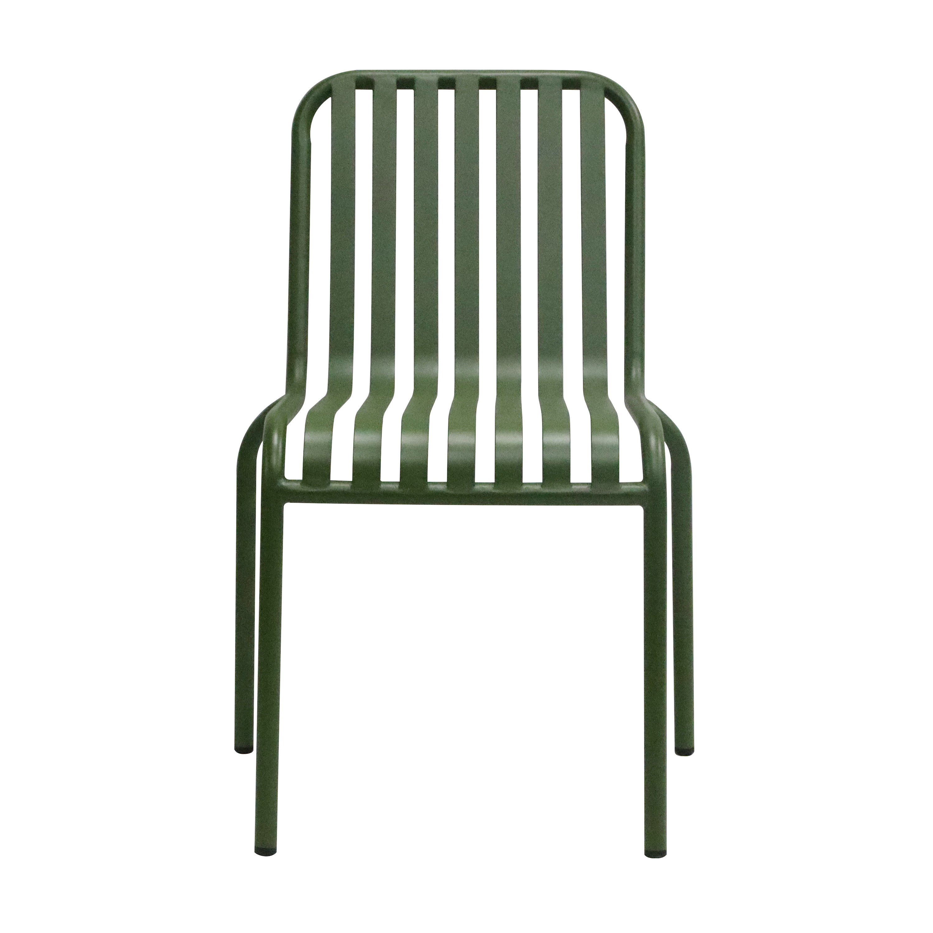 Euro Style Dining Chairs - Enid Outdoor Side Chair in Dark Green - Set of 2