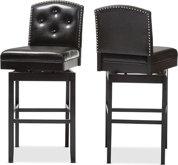 Wholesale Interiors Barstools - Ginaro Bar Stool Dark Brown (Set of 2)