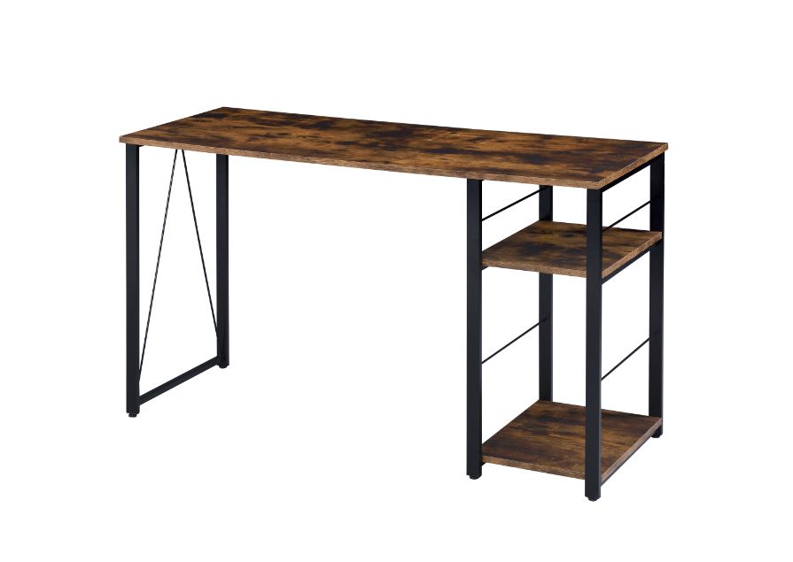 ACME Desks - ACME Vadna Writing Desk, Weathered Oak & Black Finish