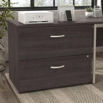 Bush Business Furniture File Cabinets - 2 Drawer Lateral File Cabinet Storm Gray