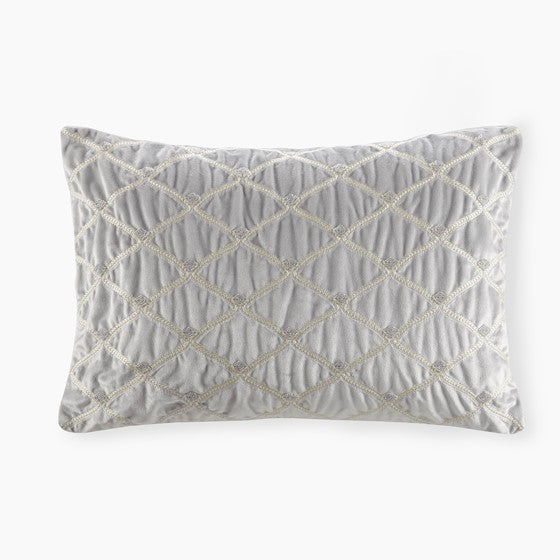 Olliix.com Pillows & Throws - Oblong Decor Pillow Silver