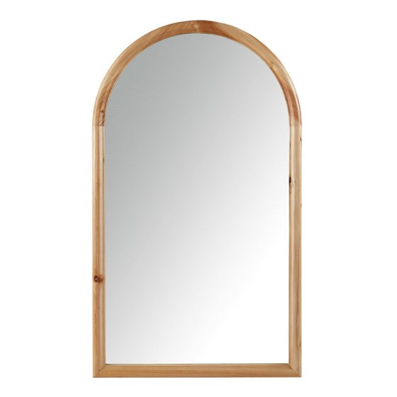 Olliix.com Mirrors - Arched Wood Wall Mirror Natural