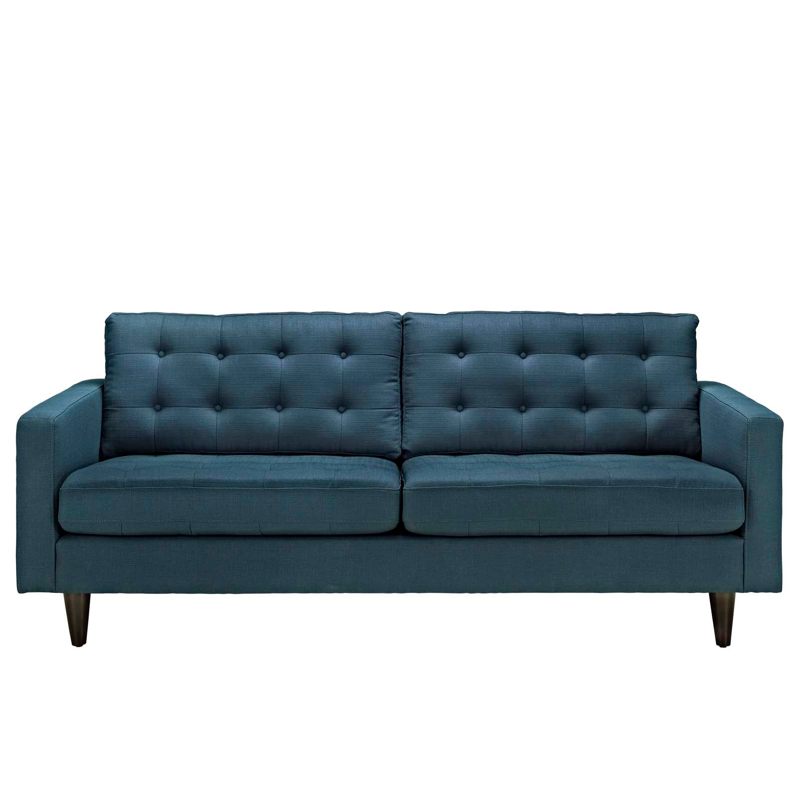 Modway Sofas & Couches - Empress Upholstered Fabric Sofa Azure