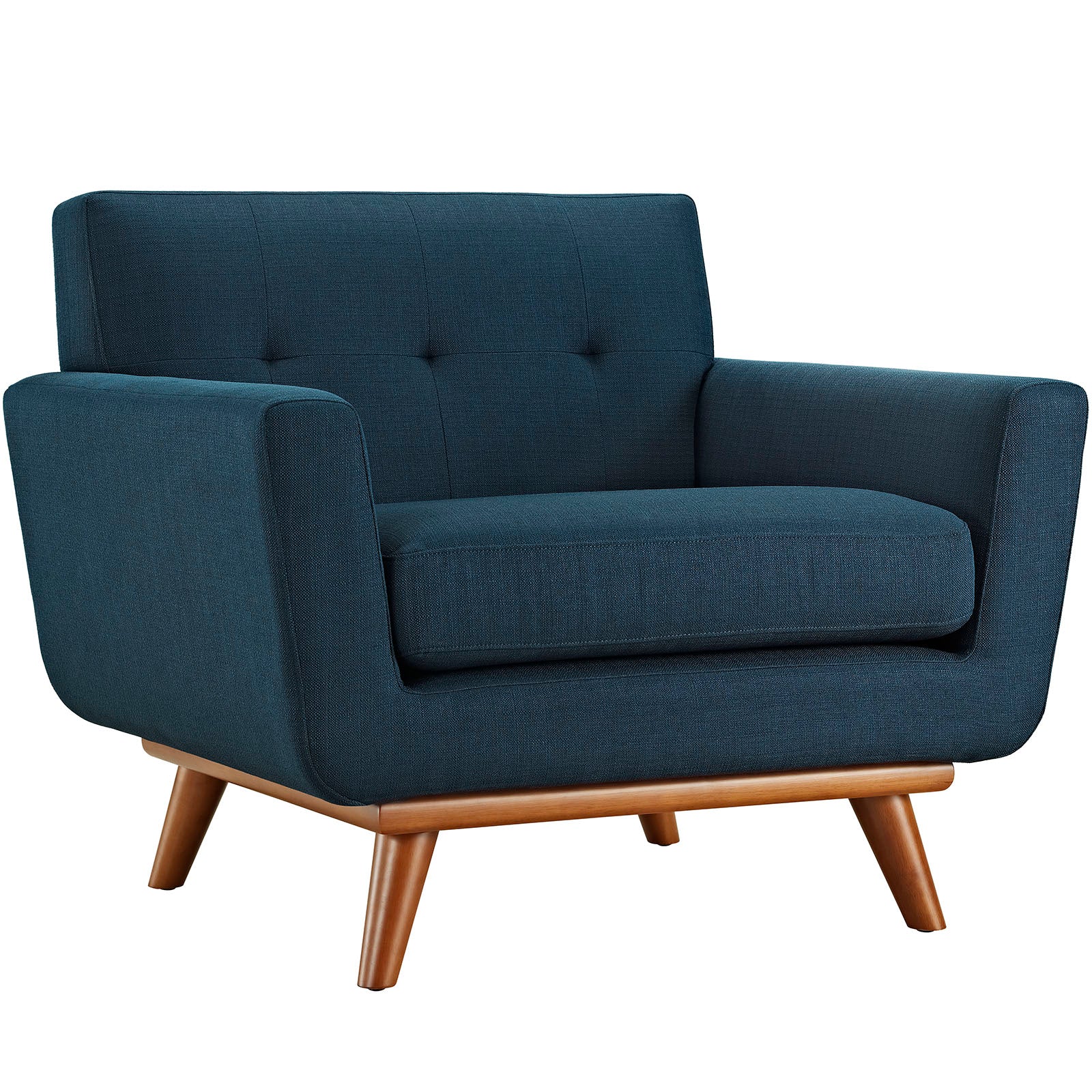 Modway Accent Chairs - Engage Upholstered Fabric Armchair Azure