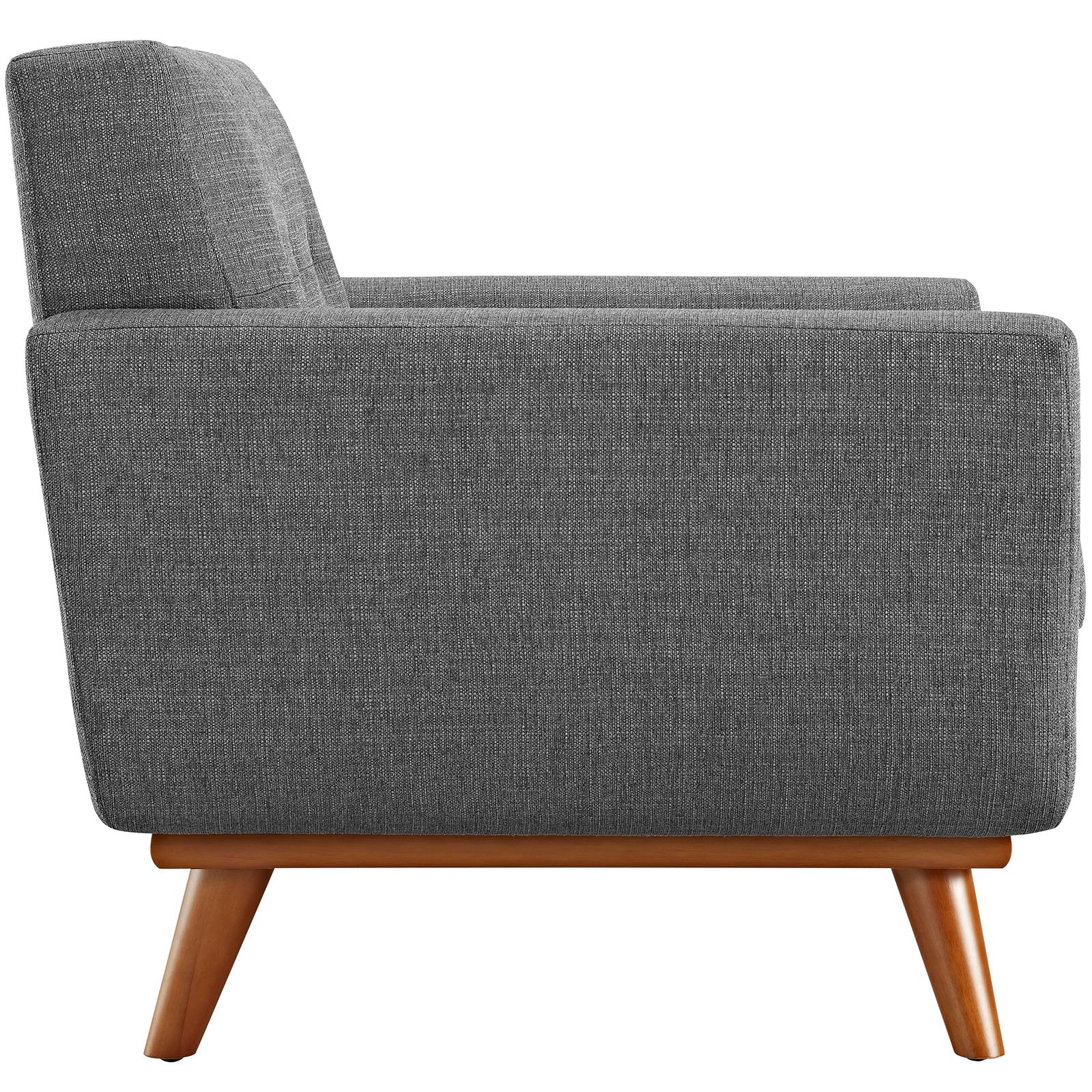 Modway Accent Chairs - Engage Upholstered Fabric Armchair Gray