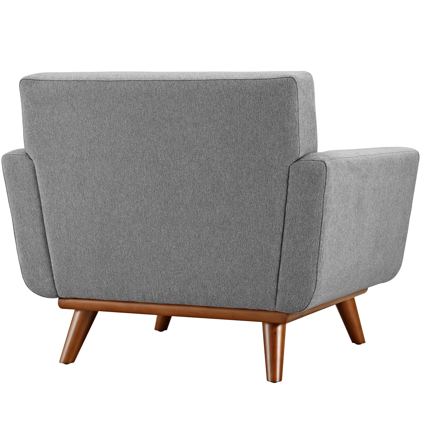 Modway Accent Chairs - Engage Upholstered Fabric Armchair Expectation Gray