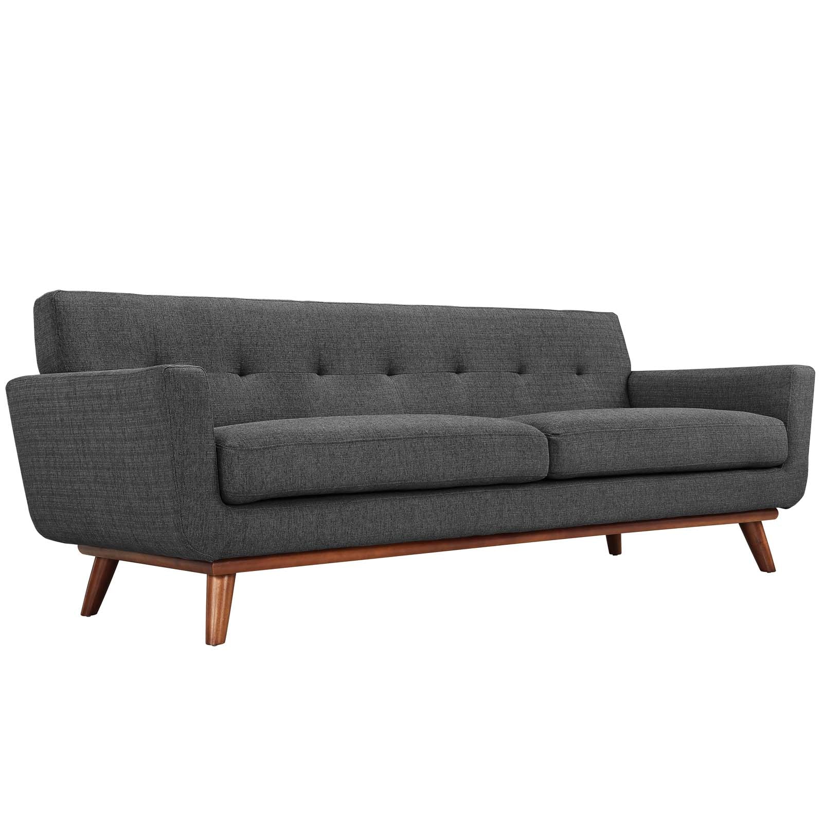 Modway Sofas & Couches - Engage Upholstered Fabric Sofa Gray
